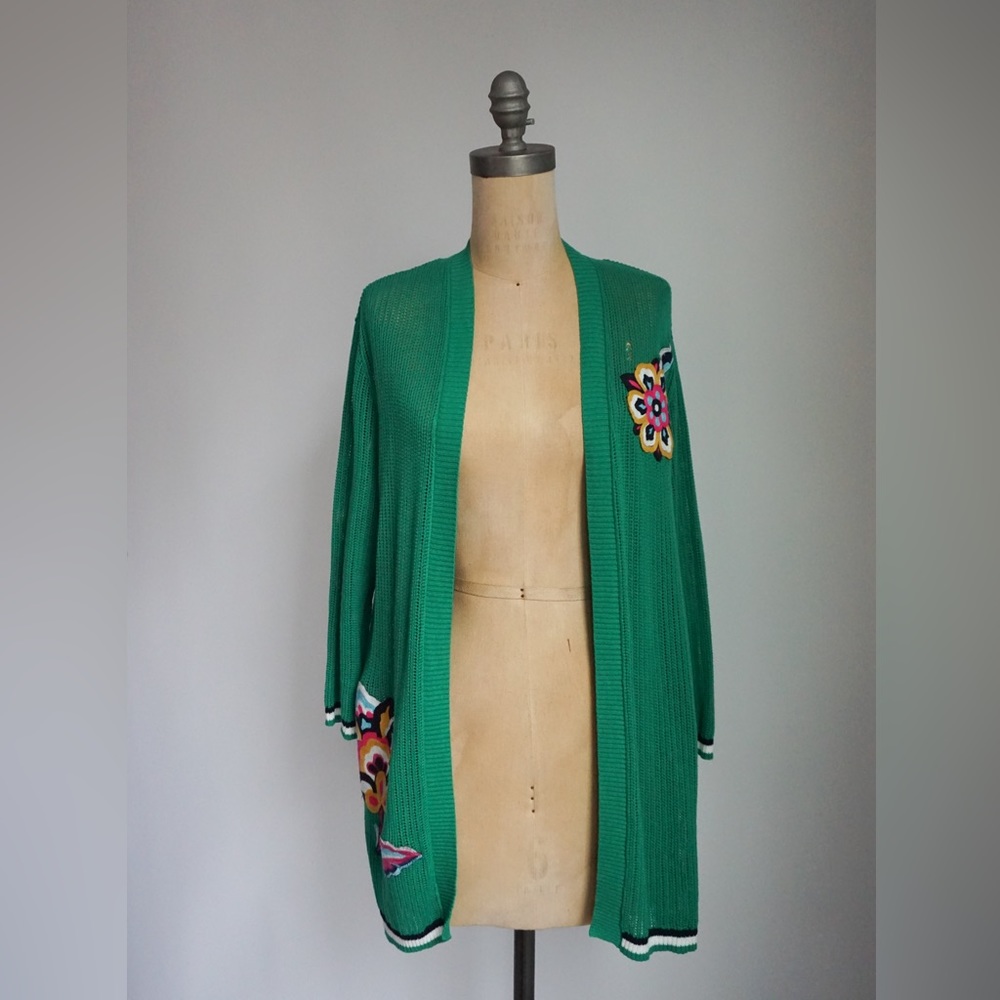 Peck & Peck Green Cardigan - M